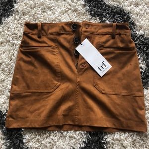 Orange Zara skirt
